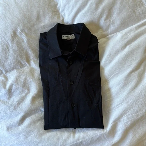 black dress shirt express English Factory Women's Collar-Detail Combo Knit Mini Dress